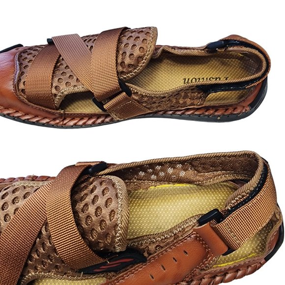 Summer Men\'s Sandals Hollow Breathable Mesh Shoes main image 5